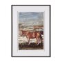 15927 - Equine Echoes II by Mercana Studio Hand Embelished Textured Framed Artwork Matted under Glass