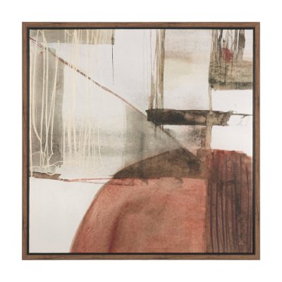 102695-FL - Echoes in Balance I by Mercana Studio Hand-Embellished Textured Framed Canvas Artwork