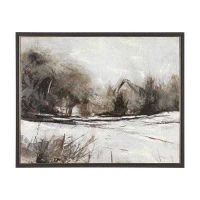102704-FL - Quiet Horizons II by Mercana Studio Hand-Embellished Textured Framed Canvas Artwork
