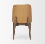71248 - Abbie Slope Curved Back Tan Leather Dining Side Chair