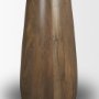 71134-AB - Allyson 32"  Round Medium Brown Wood w/Savar Pink Marble Top Bistro Table
