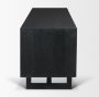 71143 - Grier 65" Black Solid Wood W/ Black Cane Media Console