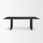 71144 - Grier 84" Black Wood w/ Black Cane Dining Table