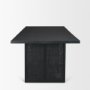 71144 - Grier 84" Black Wood w/ Black Cane Dining Table