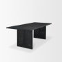 71144 - Grier 84" Black Wood w/ Black Cane Dining Table
