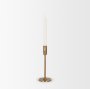 71156 - Chantria Small Solid Natural Brass Adjustable Taper Candle Holder