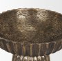 71159 - Ciaran Fluted Textured Antiqued Gold Metal Decorative Bowl