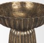 71159 - Ciaran Fluted Textured Antiqued Gold Metal Decorative Bowl
