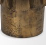 71162 - Deacon Small Antiqued Gold Metal Canister with Sculptural Handles