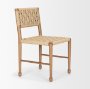 71180 - Brinley Woven Paper Rope w/ Brown Wood Frame Dining Chair