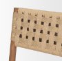 71180 - Brinley Woven Paper Rope w/ Brown Wood Frame Dining Chair
