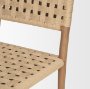 71180 - Brinley Woven Paper Rope w/ Brown Wood Frame Dining Chair
