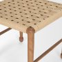 71180 - Brinley Woven Paper Rope w/ Brown Wood Frame Dining Chair