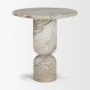 71181-AB - Nylah Solid Pink Marble Round Accent Table