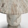 71181-AB - Nylah Solid Pink Marble Round Accent Table