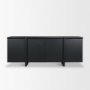 71207 - Rowan Black Oak Wood Closed 4 Door Sideboard
