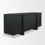 71207 - Rowan Black Oak Wood Closed 4 Door Sideboard