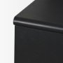 71207 - Rowan Black Oak Wood Closed 4 Door Sideboard
