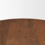 71209-AB - Arno Warm Mid-Brown Wood Sculptural Round Coffee Table