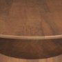 71209-AB - Arno Warm Mid-Brown Wood Sculptural Round Coffee Table