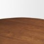 71217-AB - Atlas 60"  Warm Mid-Brown Wood Stacked Pedestal Base Round Dining Table 