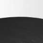 71219-AB - Atlas 42" Black Wood Stacked Pedestal Base Round Dining Table 