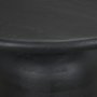 71219-AB - Atlas 42" Black Wood Stacked Pedestal Base Round Dining Table 