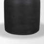 71219-AB - Atlas 42" Black Wood Stacked Pedestal Base Round Dining Table 
