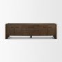71229 - Belford 94" Dark Brown Oak Wood Media Console