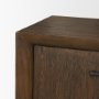 71229 - Belford 94" Dark Brown Oak Wood Media Console