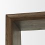 71231 - Belford 2-Door Open Dark Brown Oak Wood Shelving Unit
