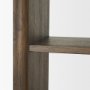 71231 - Belford 2-Door Open Dark Brown Oak Wood Shelving Unit