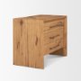 71235 - Belford 3-Drawer Light Brown Oak Wood Closed Nightstand