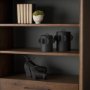 71161 - Deacon Large Matte Black Metal Canister with Sculptural Handles