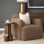71212 - Cayson Dark Brown Sculptural Round Accent Table