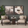 15910 - Quiet Constructs II by Mercana Studio Hand Embelished Textured Framed Artwork Matted