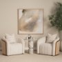 71181-AB - Nylah Solid Pink Marble Round Accent Table