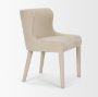 71251 - Nolan Slope Cream Chenille Dining Chair