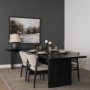 71142 - Grier 65" Black Wood w/ Black Cane Console Table