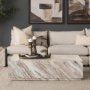 71190 - Matteo Solid Pink Marble Rectangular Coffee Table