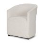 71271 - Sondra Cream Performance Fabric Upholstered Club Dining Chair