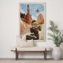 14332 - Utah Go USA (XL) by Mercana Studio a Hand Embellished Decograph Framed Art Print under Glass