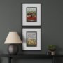 13733 - Texas Go USA (M) by Mercana Studio a Framed Art Print Matted under Glass