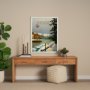 14402 - Muskoka Go Canada (L) by Mercana Studio a Hand Embellished Decograph Framed Art Print