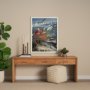 13783 - Whistler Go Canada (L) by Mercana Studio a Hand Embellished Decograph Framed Art Print