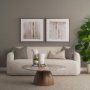 102716-FS - Glazed Echoes White I by Cartissi Hand-Embellished Textured Framed Canvas Artwork