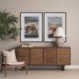 15927 - Equine Echoes II by Mercana Studio Hand Embelished Textured Framed Artwork Matted under Glass