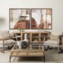 102696-FL - Echoes in Balance II by Mercana Studio Hand-Embellished Textured Framed Canvas Artwork