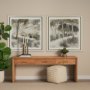 15911 - Deer Trail I by Mercana Studio Hand Embelished Textured Framed Artwork Matted under Glass