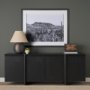 15459 - American Borderlands by Nathan Larson Hand Embelished Textured Framed Photo Art Print Matted under G